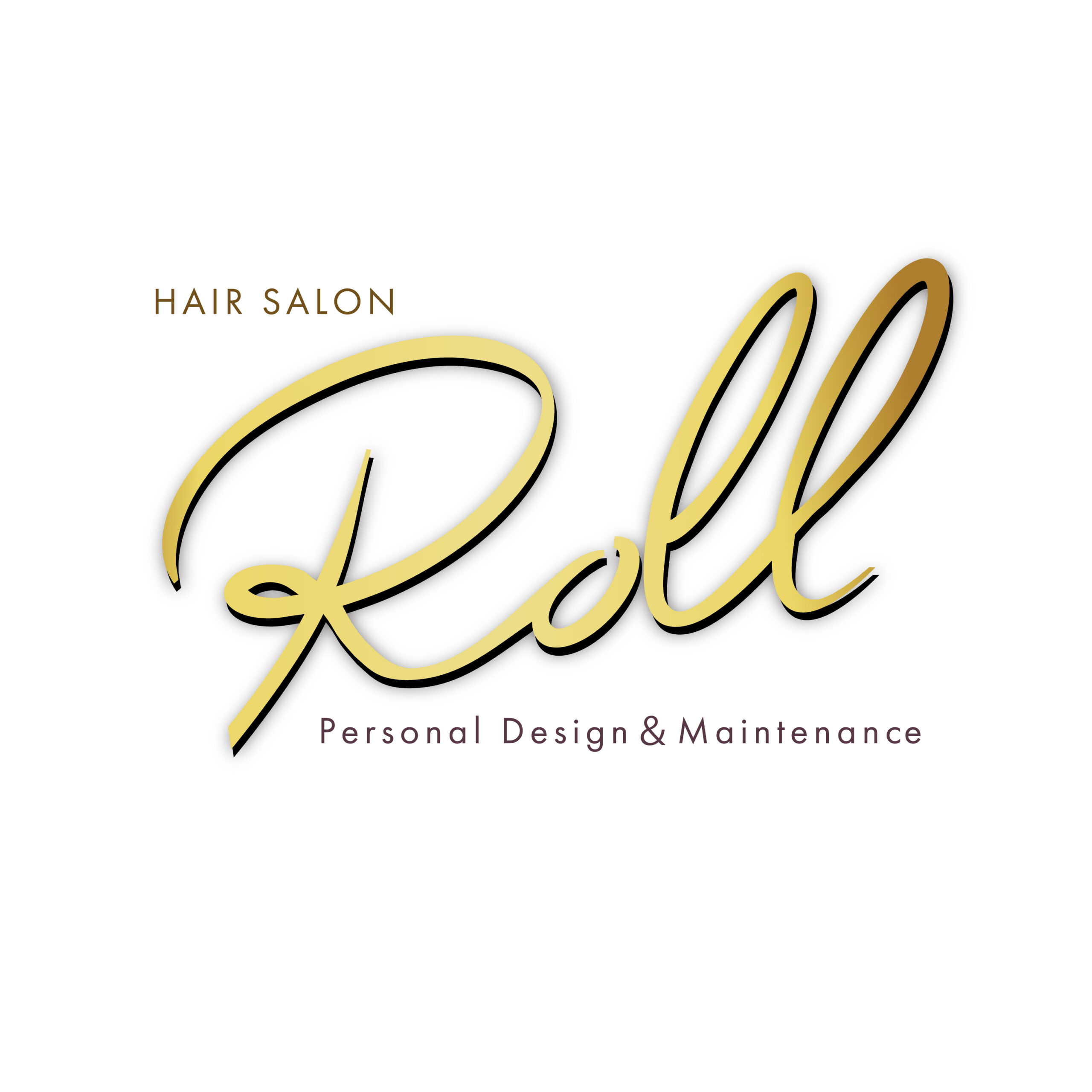 Hair Salon ROLL ロゴ