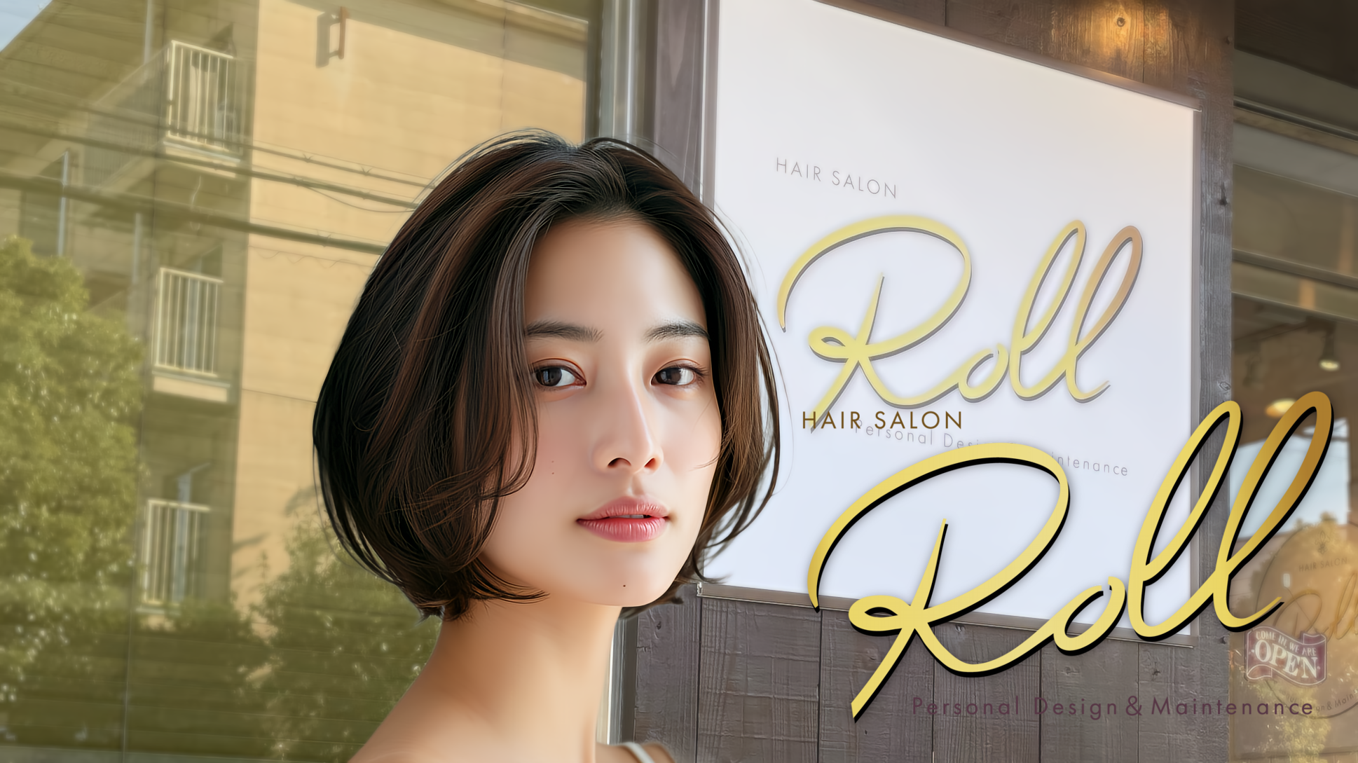 レイヤーボブ ショートヘア 女性 Hair Salon ROLL 尼崎立花店